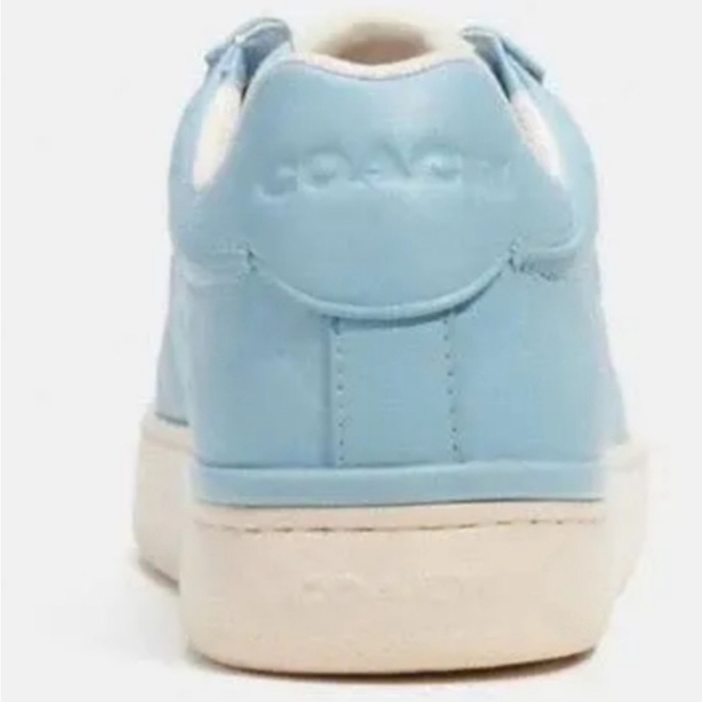 Coach Clip Low Top Sneaker Embossed Logo Waterfall Blue - Picture 3 of 4